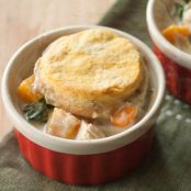 Harvest Chicken Pot Pie with Pumpkin-Sage Biscuits