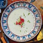 COLD CUCUMBER & CUBANELLE SOUP w/CASHEWS