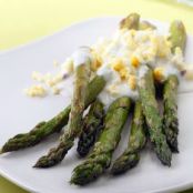 Cheddar Lemon Sauce And Asparagus