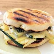 Grilled Gruyère-and-Zucchini Sandwiches with Smoky Pesto