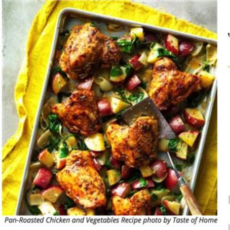 PAN-ROASTED CHICKEN AND VEGETABLES RECIPE