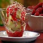 Grilled Pound Cake Sundaes with Raspberry Topping