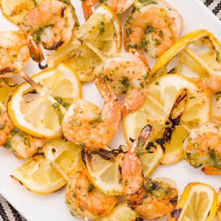 Pesto Shrimp Skewers