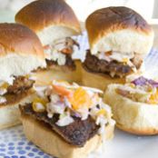 Orange Pecan Crusted Pork Sliders with Raspberry Slaw Recipe at Cooking.com