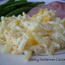 Cheesy Hashbrown Casserole (without Cream of Chicken soup) - Freezer Meal - side dish
