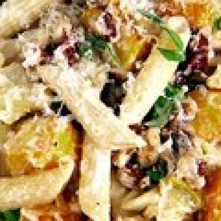 Penne with Butternut Squash and Goat Cheese