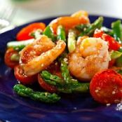 Sesame Shrimp and Asparagus Stir-Fry
