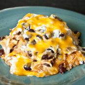 Chicken and Black Bean Enchilada Casserole