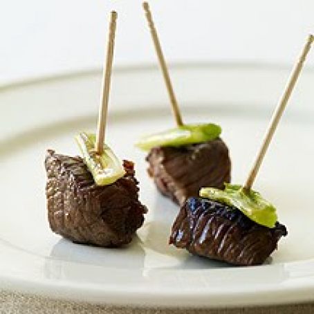 Asian Beef and Scallion Bites