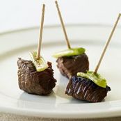 Asian Beef and Scallion Bites