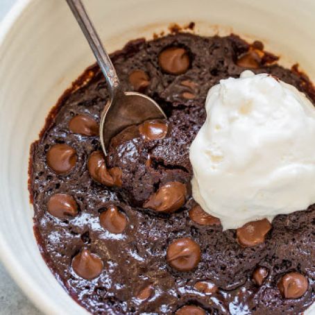 One-Minute Microwave Brownie