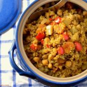 Warmly Spiced Quinoa Chickpea Stew