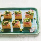 Crispy Polenta Bites with Arugula Tapenade