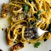Pasta with Fried Lemons and and Chili Flakes