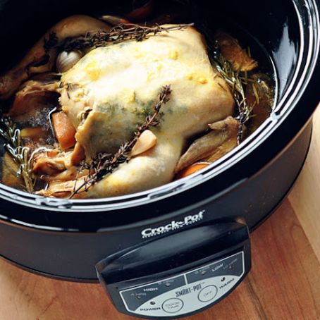 Slow-Cooker Lemon Garlic Chicken