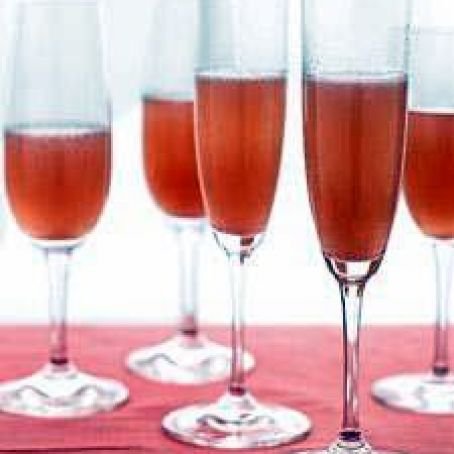 Pear and Cranberry Bellini