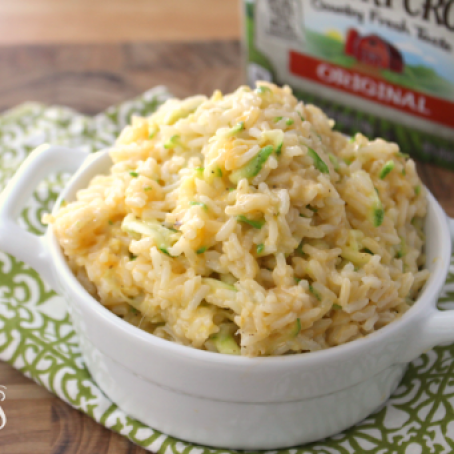 One Pot Cheesy Zucchini Rice