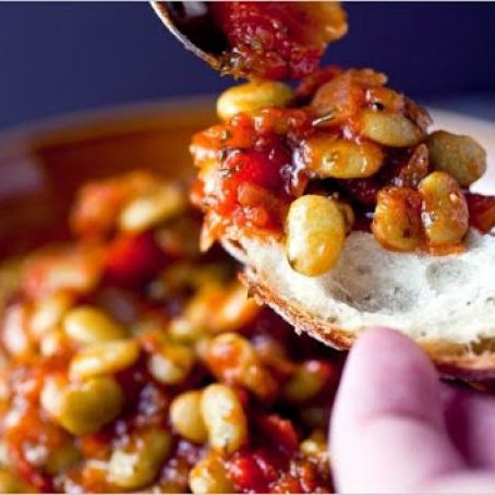 GREEK BAKED BEANS w/HONEY & DILL