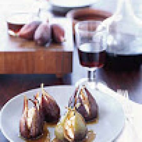 Goat Cheese-Stuffed Roasted Figs