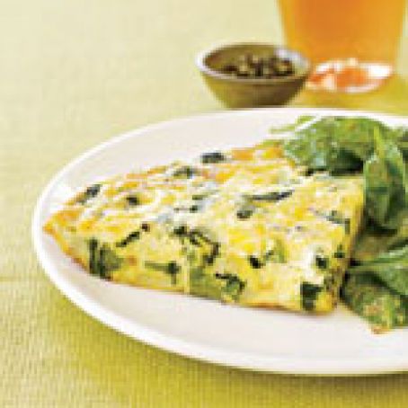 Green and White Frittata