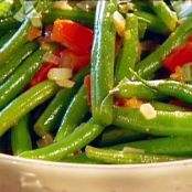 Basil and Tomato Green Beans