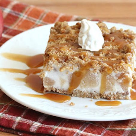 Frozen Caramel-Apple Crunch Cake