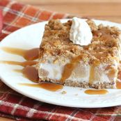 Frozen Caramel-Apple Crunch Cake