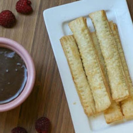 Chocolate-Raspberry Pie Sticks