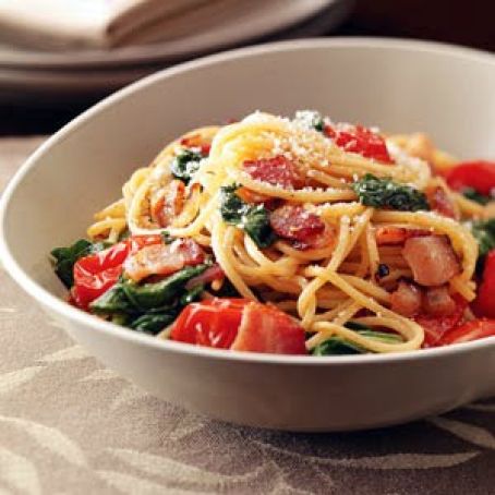 Bacon & Tomato Spaghetti Recipe
