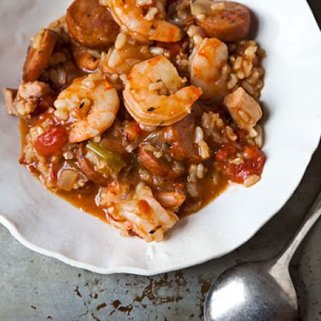 Brown Rice Jambalaya-ish