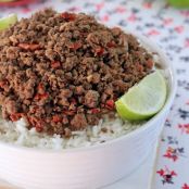 Thai Beef with Coconut Milk Rice