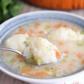 Chicken and Vegetable Dumpling Soup
