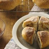 Apple Filled Cinnamon Sugar Doughnuts