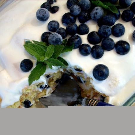 Blueberry  and lemon Tiramisu