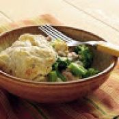 Broccoli and Tuna on Biscuits