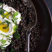 Spiced Black Lentils with Yogurt and Mint