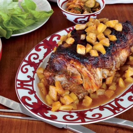 Slow-Cooked Sweet-and-Sour Pork Shoulder with Pineapple