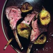 LAMB CHOPS w/FRESH HERBS & ROASTED FIGS