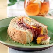 Ham 'n' Sausage Stromboli Recipe