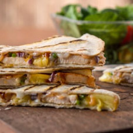 Sweet & Spicy BBQ Quesadillas