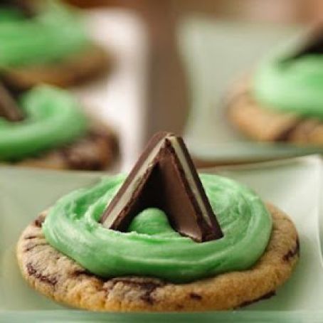 Mint Candy Filled Cookies