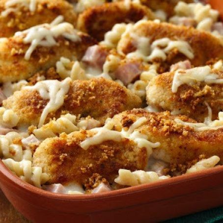 Parmesan Crusted Chicken a la Cordon Bleu