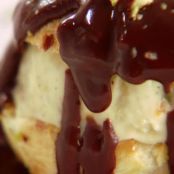 Clementine Profiteroles with Chocolate Sauce*