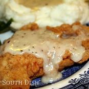 Chicken Fried Chicken with Southern Peppered Milk Gravy