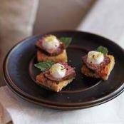 Fennel-Crusted Lamb on Toast