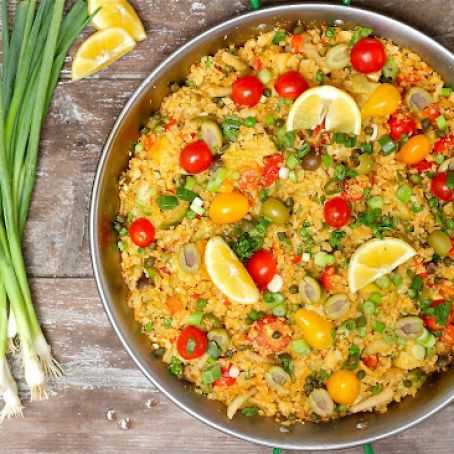 Cauliflower Rice Vegetable Paella