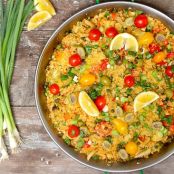 Cauliflower Rice Vegetable Paella