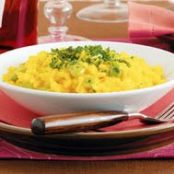 Risotto with Fava Beans and Saffron