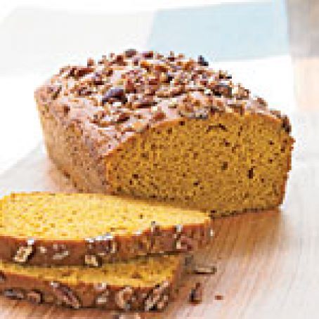 Pecan-topped Pumpkin Bread