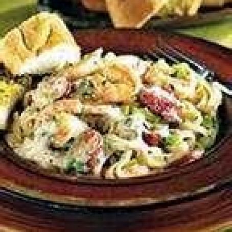 Smokin' Dave's Cafe's Fiery Cajun Shrimp Alfredo